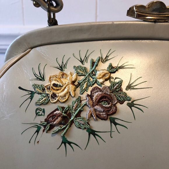 1950’s La Princesse Embroidered Handbag Vintage - Picture 6 of 11